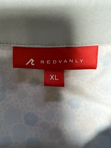 Redvanly Golf Flower Print Polo ~ XL ~ Orange/blue/grey - Picture 5 of 6