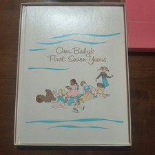 Our Baby  s First Seven Years Memory Book Vintage 1974 With Original Box