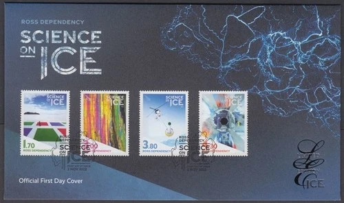 NEW ZEALAND ROSS DEPENDENCY 2022 SCIENCE ON ICE FDC Ex LE ALBUM (ID:023/LEF82)