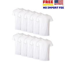 Hanes Mens Super Value Pack White Crew T-Shir...