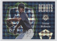 2021 Panini Mosaic Debuts Green Mosaic Prizm Triston McKenzie #PD14 qp4
