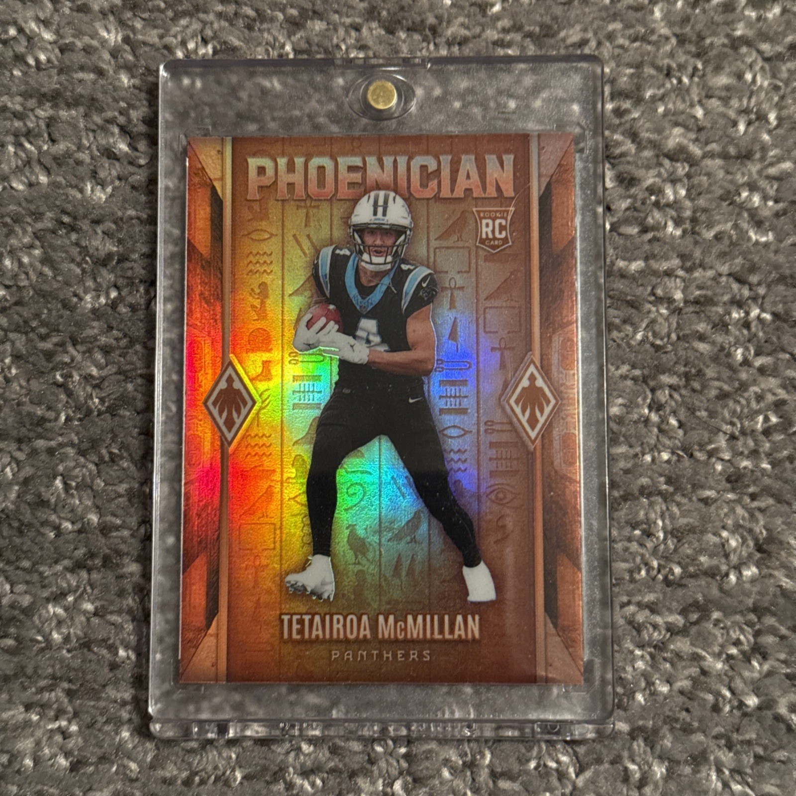 2025 Panini Phoenix Tetairoa McMillan Phoenician Case Hit SSP RC Panthers