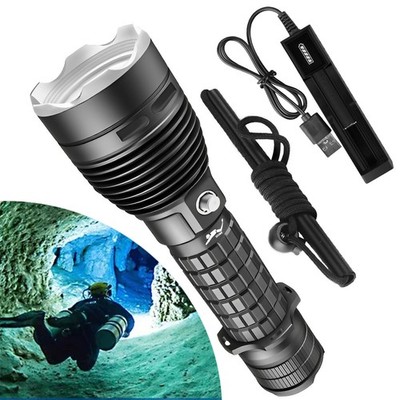 Underwater Scuba Diving Flashlight Waterproof P70 LED Dive Torch Snorkeling Lamp
