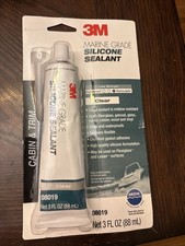 3M Marine Grade Clear Silicone Sealant 08019 - 3 oz Tube - Cabin  Trim