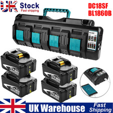 For Makita 18V 5.0Ah 6.0ah Battery BL1850 BL1860B Li-ion LXT Charger DC18RC