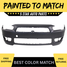 Painted For 2008-2015 Mitsubishi Lancer Front Bumper Dees Wo Air Dam Holes Painted For 2008-2015 Mitsubishi Lancer Front Bumper Dees Wo Air Dam Holes
