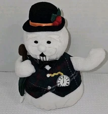 Stuffins 1999 Sam the Snowman Plush Burl Ives Rudolph Red Nosed Reindeer