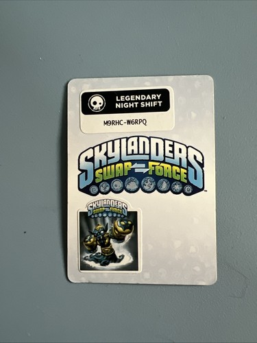 Skylanders Swap Force Legendary Night Shift Figure Activision With Card Sticker - Picture 6 of 6