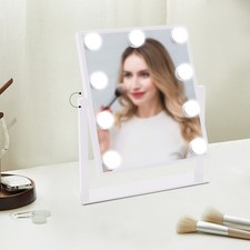 Hollywood Mirror Vanity Make Up Mirror & 9 Lights LED Dressing Table Mirror+10X!