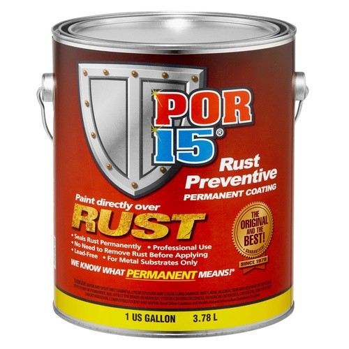 POR-15 45401 Rust Preventive Coating, Semi Gloss Black, 1 Gallon
