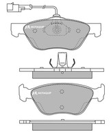 Bremsbelagsatz Scheibenbremse Motaquip LVXL190 FüR Fiat Multipla Marea VAN Bravo