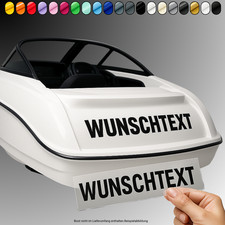Wunschtext Aufkleber 60cm für Boot Hafenname  Auto Kajak Bootsname Yacht Werbung