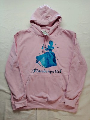Just Hoods Damen Hoodie XL Rosa Flaschenputtel Kapuzenpullover Sweatshirt Spruch