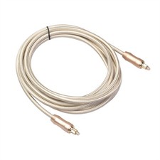 Optical Fiber Cable Digital Audio Lead Gold For Headphone Amplifiers