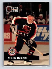 1991-92 Pro Set - Mark Recchi #313 Pittsburgh Penguins Hockey Card