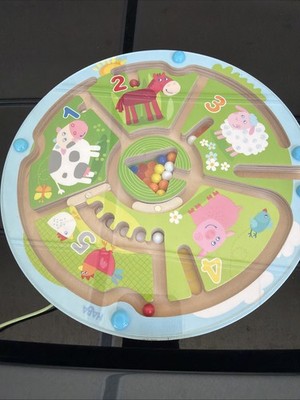 Rare HABA Number Maze Magnetic Game STEM Fine Motor Skills & Color Recognition 