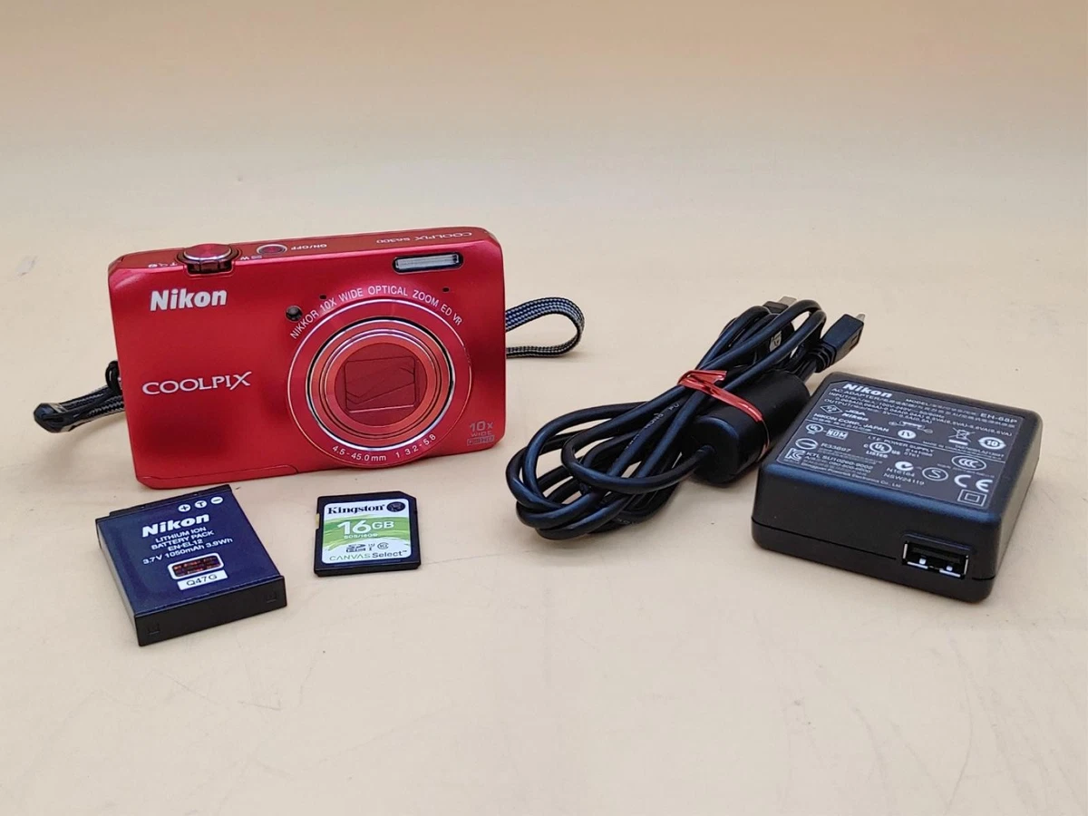 Nikon COOLPIX S6300 レッド 本体とバッテリー nikon coolpix s6300 products for sale | eBay