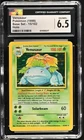 VENUSAUR 15/102 HOLO BASE SET POKEMON CGC 6.5 EX/NM+