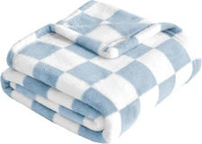 Checkered Baby Blanket Fleece Baby Blankets for Boys, Ultra Soft Cozy Fluffy Inf