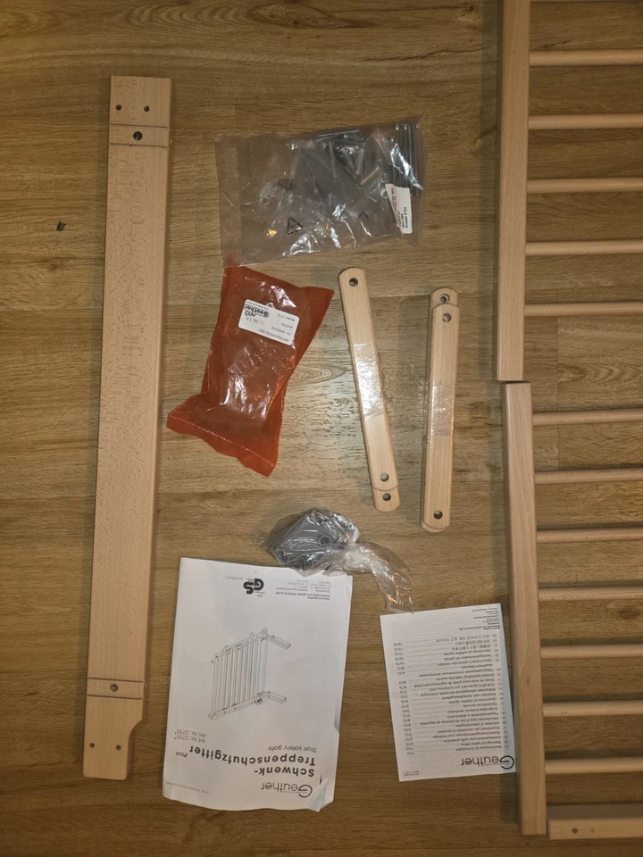 Geuther Treppenschutzgitter 2733+ Absperrgitter Holz zum Schrauben 67-107 cm - Bild 3 von 3