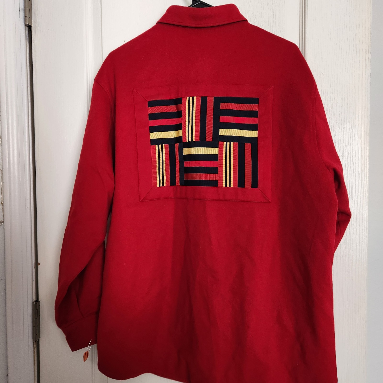 Faconnable 100% Wool Button Down Shirt Women's Me… - image 3