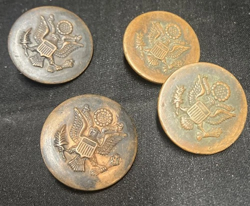 U.S. WW1 Military Army Calvary Horse Bridle Rosettes Copper 4 PCs