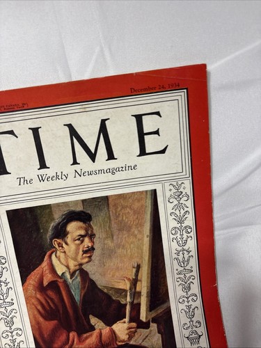 VTG Time Magazine Ephemera, Dec. 26 1934 Issue, Rare, Thomas Benton’s Thomas Be - Picture 12 of 22