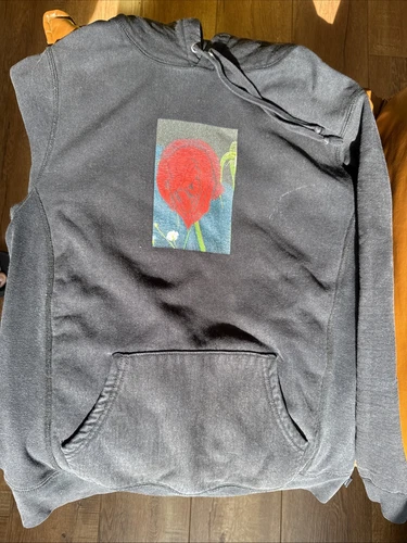 Felpa con cappuccio Supreme Araki Rose nera taglia media FW16 2016