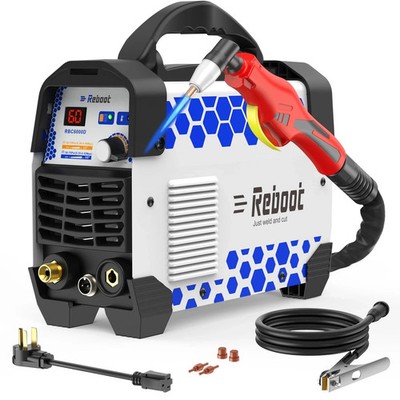 Plasma Cutter 60A Dual Voltage 120V/240V, IGBT Inverter, Portable Metal Cutting