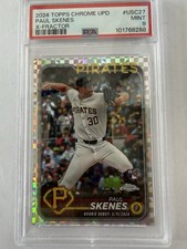 2024 Topps Chrome Update Series - Rookie Debut Paul Skenes #USC27 X-Fractor (RC)