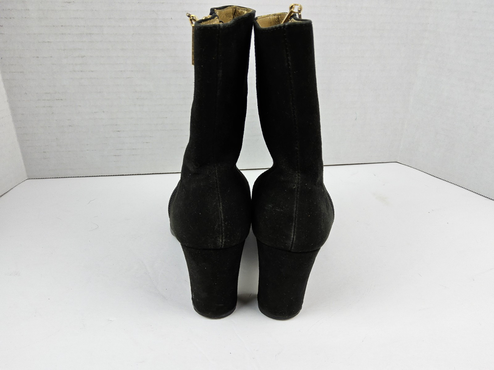 Stivaletti donna Yves Saint Laurent YSL scamosciati con tacco misura 36