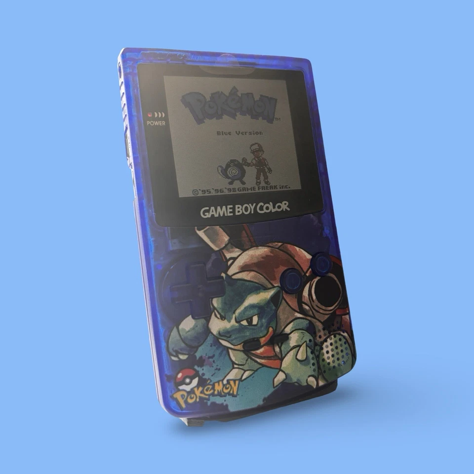 🐢 Blastoise Game Boy Color – Backlit 25% Larger LCD + Custom Gift Box - Image 2 of 4