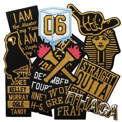 12 Pcs Alpha Phi Fraternity Iron on Patches, Embroidered Applique, Clothes Ba...