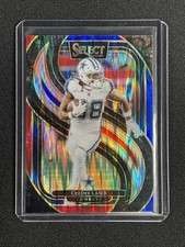 CEEDEE LAMB 2024 Select 135 Red and Blue Prizm Shock Prizm Premier Level Cowboys