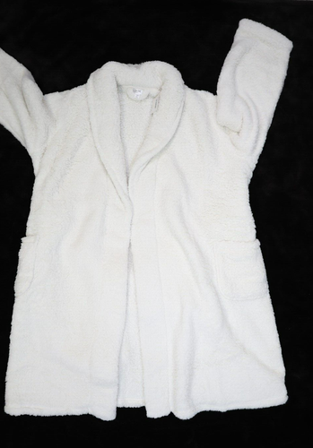 Ulta Beauty Cream Plush Sherpa Belted Bath Spa Robe Faux Fur Womens 1X 2X - Picture 3 of 13