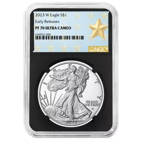 2023-W Proof $1 American Silver Eagle NGC PF70UC ER West Point Star Label Ret...
