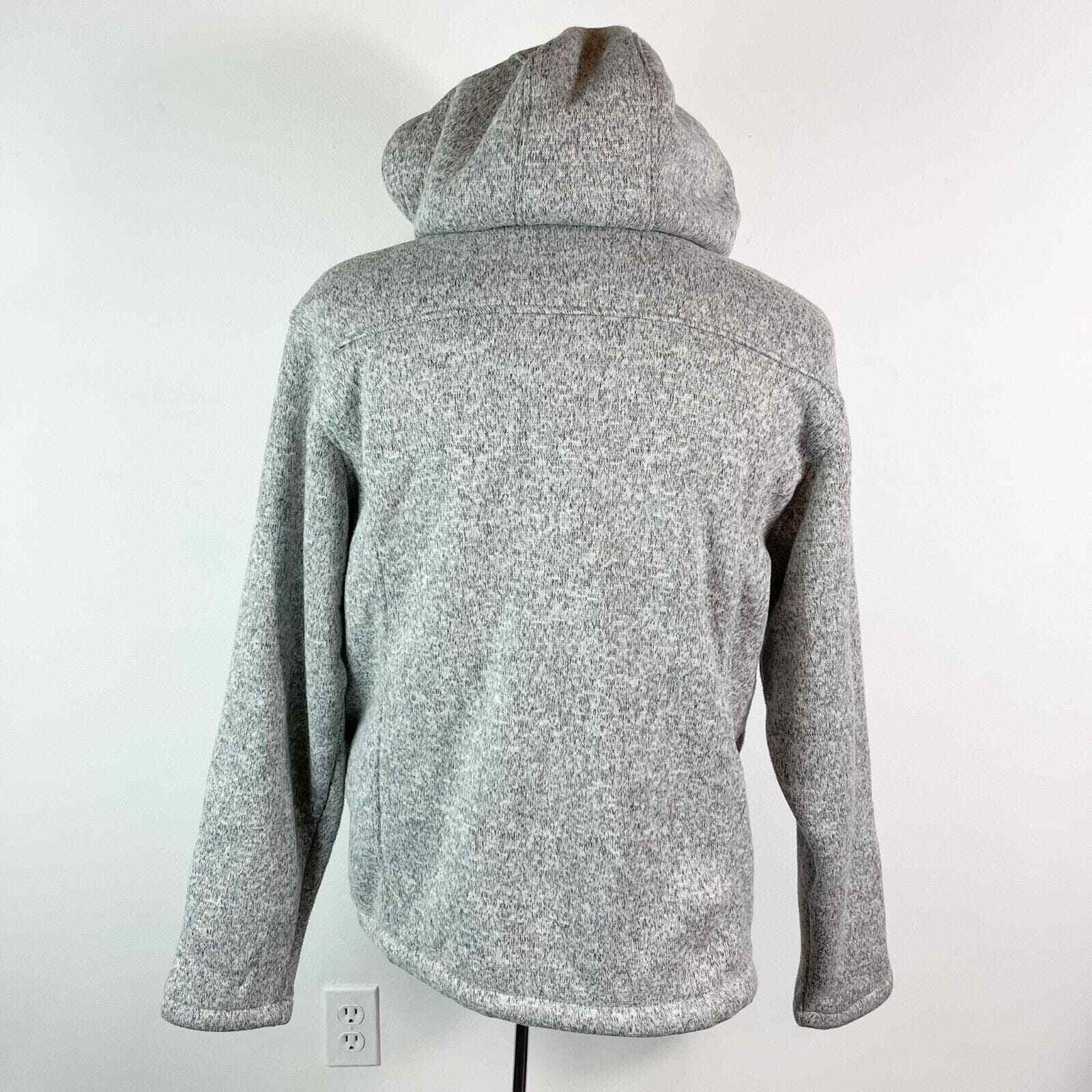Free Country NWOT Men's Osprey Sweater Knit Fleece Hooded Jacket Gray Size L eBay