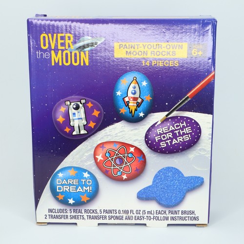 Over The Moon Paint Your Own Moon Rocks Rock Painting For Kids - Bild 1 von 11