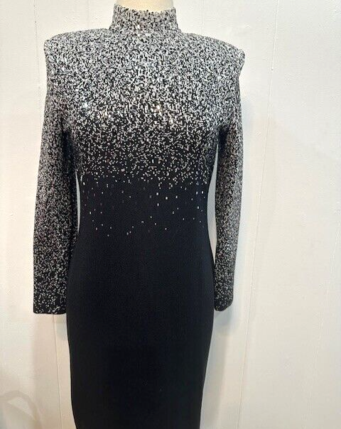 st john silver dress Mid-length dress St John Silver size 2 US in Polyester