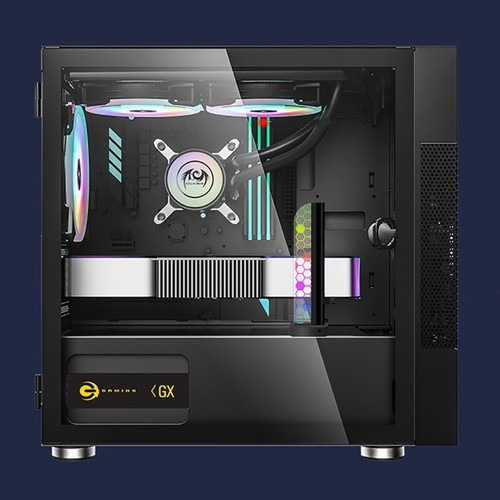 5V 3Pin ARGB Gaming Video Card Holder Bracket Aluminium Alloy + Tempered Glass - Afbeelding 2 van 10