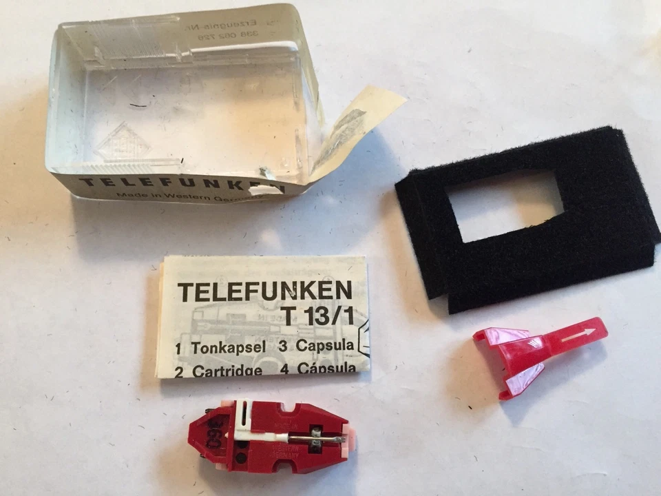Combo Aguja Cartucho Telefunken T13/1 Nuevo Antiguo Stock Hecho en Alemania Original Foto 2 de 4