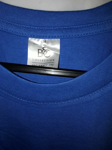B&C COLLECTION EXACT # E190 UNISEX T-SHIRT TOP PRMIUM QUALITY Cotton in Size: M - Picture 4 of 6