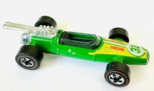 Hot Wheels Redline 1974 Rash 1 #31 Light Green w Yellow Tampos Grand Prix