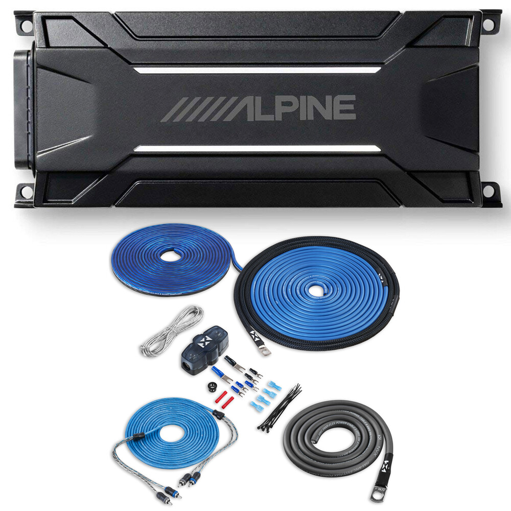 Моноблочный усилитель Alpine KTA-30MW мощностью 300 Вт устойчивый к атмосферным воздействиям с комплектом усилителей 6579000₽