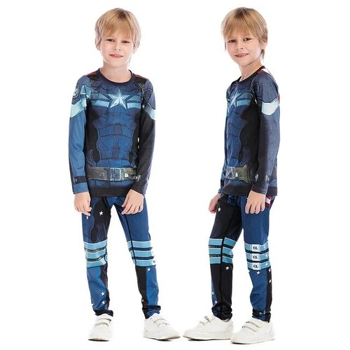 Jiu Jitsu Kimono MMA Kid's T-shirt+Pant Sets Kid Rash Guard Children Muay Thai - Picture 35 of 40