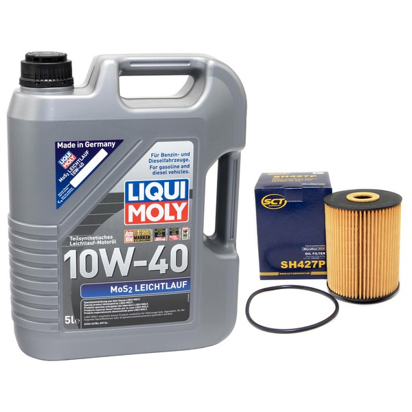 MotoröL Set MOS2 Leichtlauf 10W40 5 Liter ÖLfilter SH427P FüR Audi Ford Seat VW-image