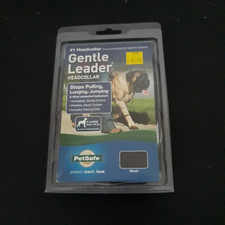 PetSafe Gentle Leader Head Collar w/Training DVD , XL 130 LBS, BLACK NEW 
