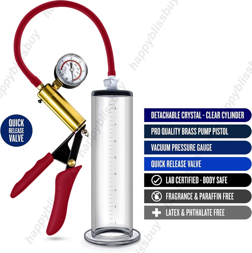 Vacuum Penis Pump for Male ED Enhancement Erectile Enlargement Penis Enlarger BG - Image 2 of 4