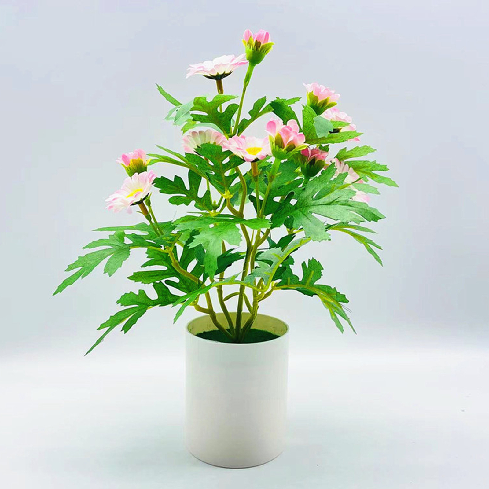 Potted Artificial Flower Long Lifespan Easy Care Table Centerpiece