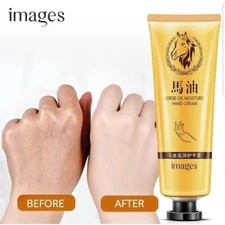 NEW 2X IMAGES Horse Oil Hand Cream Moisturizing Lotion 30g